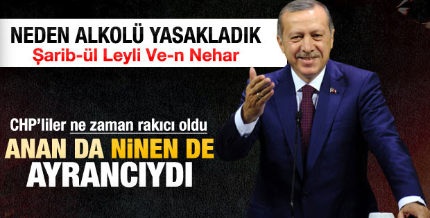 Erdoğan’dan alkol yasağına tepki
