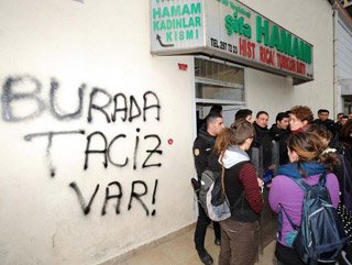 Karaköy'de hamamda taciz iddiası