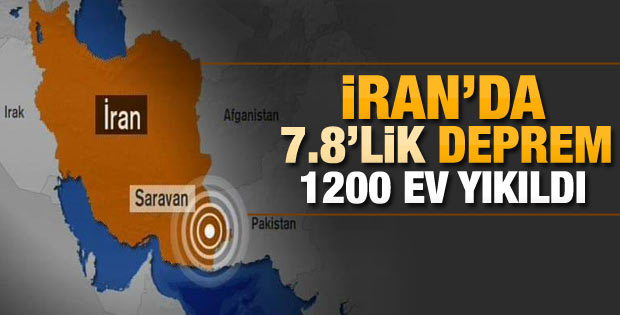 İran'da 7.8'lik deprem