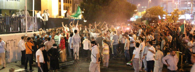 Ankara'da İsrail Büyükelçisi'nin önünde Gazze Eylemi