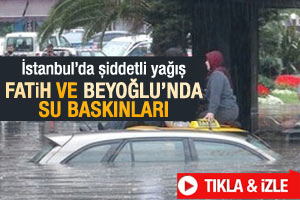 İstanbul'da şiddetli yağış - izle