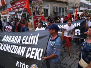 KKTC'de Ankara elini yakamızdan çek eylemi