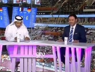 Yiğit Bulut Katar kanalında hentbol maçını yorumladı